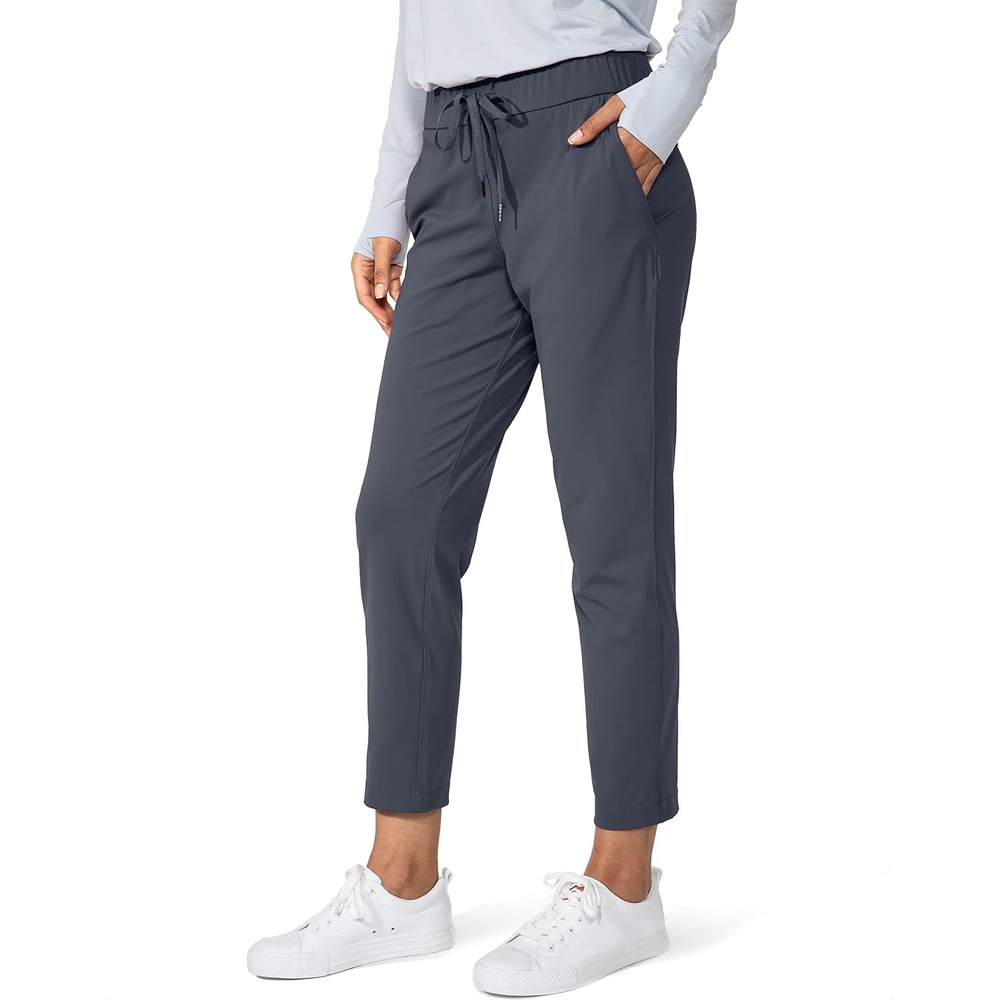 image:imageG Gradual Womens Pants with Deep Pockets 78 Stretch Ankle Sweatpants Golf Athletic Travel Lounge Business Casual Butter Soft 4way Stretch Wash and Dry Well Flattering LightweightDark Grey
