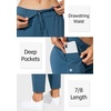 G Gradual Women’s Pants with Deep Pockets 7/8 Stretch Ankle Sweatpants | Golf, Athletic, Travel, Lounge, Business Casual, Butter Soft, 4-way Stretch, Wash and Dry Well, Flattering, Lightweight(Indigo Blue)