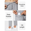 G Gradual Women’s Pants with Deep Pockets 7/8 Stretch Ankle Sweatpants | Golf, Athletic, Travel, Lounge, Business Casual, Butter Soft, 4-way Stretch, Wash and Dry Well, Flattering, Lightweight(Light Grey)