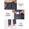 G Gradual Women’s Pants with Deep Pockets 7/8 Stretch Ankle Sweatpants | Golf, Athletic, Travel, Lounge, Business Casual, Butter Soft, 4-way Stretch, Wash and Dry Well, Flattering, Lightweight(Dark Grey)
