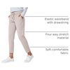 G Gradual Women’s Pants with Deep Pockets 7/8 Stretch Ankle Sweatpants | Golf, Athletic, Travel, Lounge, Business Casual, Butter Soft, 4-way Stretch, Wash and Dry Well, Flattering, Lightweight(Light Khaki)