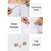 G Gradual Women’s Pants with Deep Pockets 7/8 Stretch Ankle Sweatpants | Golf, Athletic, Travel, Lounge, Business Casual, Butter Soft, 4-way Stretch, Wash and Dry Well, Flattering, Lightweight(White)