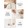 G Gradual Women’s Pants with Deep Pockets 7/8 Stretch Ankle Sweatpants | Golf, Athletic, Travel, Lounge, Business Casual, Butter Soft, 4-way Stretch, Wash and Dry Well, Flattering, Lightweight(Light Khaki)