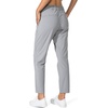 G Gradual Women’s Pants with Deep Pockets 7/8 Stretch Ankle Sweatpants | Golf, Athletic, Travel, Lounge, Business Casual, Butter Soft, 4-way Stretch, Wash and Dry Well, Flattering, Lightweight(Light Grey)