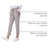 G Gradual Women’s Pants with Deep Pockets 7/8 Stretch Ankle Sweatpants | Golf, Athletic, Travel, Lounge, Business Casual, Butter Soft, 4-way Stretch, Wash and Dry Well, Flattering, Lightweight(Dusty Grey)