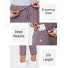 G Gradual Women’s Pants with Deep Pockets 7/8 Stretch Ankle Sweatpants | Golf, Athletic, Travel, Lounge, Business Casual, Butter Soft, 4-way Stretch, Wash and Dry Well, Flattering, Lightweight(Dusty Purple)