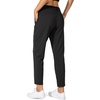 G Gradual Women’s Pants with Deep Pockets 7/8 Stretch Ankle Sweatpants | Golf, Athletic, Travel, Lounge, Business Casual, Butter Soft, 4-way Stretch, Wash and Dry Well, Flattering, Lightweight(Black)