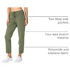 G Gradual Women’s Pants with Deep Pockets 7/8 Stretch Ankle Sweatpants | Golf, Athletic, Travel, Lounge, Business Casual, Butter Soft, 4-way Stretch, Wash and Dry Well, Flattering, Lightweight(Matcha Green)