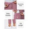 G Gradual Women’s Pants with Deep Pockets 7/8 Stretch Ankle Sweatpants | Golf, Athletic, Travel, Lounge, Business Casual, Butter Soft, 4-way Stretch, Wash and Dry Well, Flattering, Lightweight(Pink)
