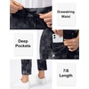 G Gradual Women’s Pants with Deep Pockets 7/8 Stretch Ankle Sweatpants | Golf, Athletic, Travel, Lounge, Business Casual, Butter Soft, 4-way Stretch, Wash and Dry Well, Flattering, Lightweight(Black Tie Dye)
