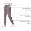 G Gradual Women’s Pants with Deep Pockets 7/8 Stretch Ankle Sweatpants | Golf, Athletic, Travel, Lounge, Business Casual, Butter Soft, 4-way Stretch, Wash and Dry Well, Flattering, Lightweight(Dusty Purple)