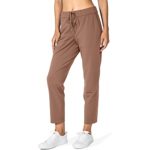 G Gradual Women’s Pants with Deep Pockets 7/8 Stretch Ankle Sweatpants | Golf, Athletic, Travel, Lounge, Business Casual, Butter Soft, 4-way Stretch, Wash and Dry Well, Flattering, Lightweight(Mocha)