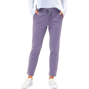 G Gradual Women’s Pants with Deep Pockets 7/8 Stretch Ankle Sweatpants | Golf, Athletic, Travel, Lounge, Business Casual, Butter Soft, 4-way Stretch, Wash and Dry Well, Flattering, Lightweight(Purple)