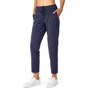G Gradual Women’s Pants with Deep Pockets 7/8 Stretch Ankle Sweatpants | Golf, Athletic, Travel, Lounge, Business Casual, Butter Soft, 4-way Stretch, Wash and Dry Well, Flattering, Lightweight(Navy)