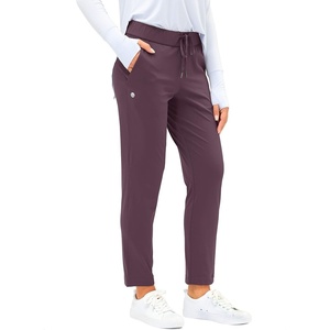 G Gradual Women’s Pants with Deep Pockets 7/8 Stretch Ankle Sweatpants | Golf, Athletic, Travel, Lounge, Business Casual, Butter Soft, 4-way Stretch, Wash and Dry Well, Flattering, Lightweight(Wine Red)
