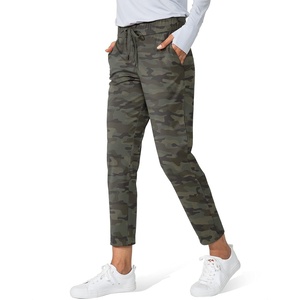 G Gradual Women’s Pants with Deep Pockets 7/8 Stretch Ankle Sweatpants | Golf, Athletic, Travel, Lounge, Business Casual, Butter Soft, 4-way Stretch, Wash and Dry Well, Flattering, Lightweight(Green Camo)