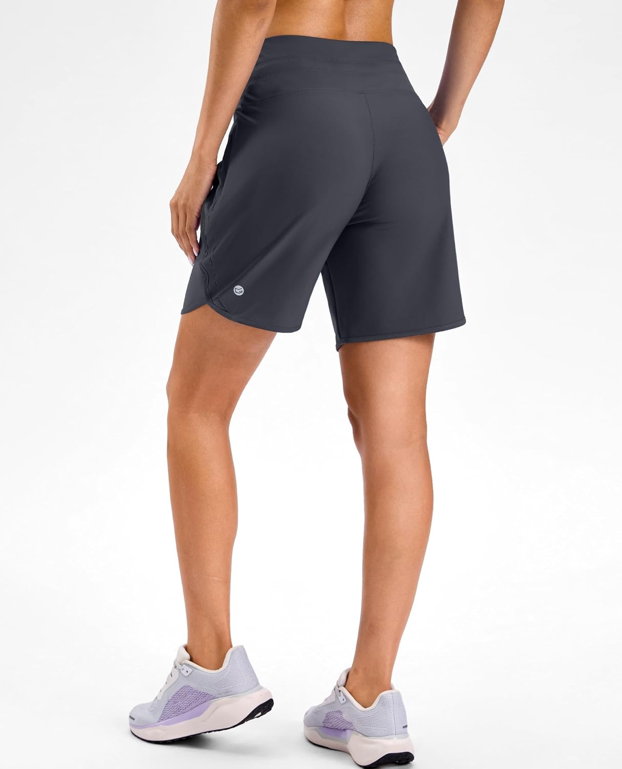 image:imageG Gradual Womens 57 Athletic Gym Running Shorts with Zipper PocketsCharcoal