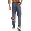 G Gradual Men’s Fleece Lined Winter Pants with 3 Zipper Pockets(Heather Dusty Blue)