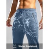 G Gradual Men’s Fleece Lined Winter Pants with 3 Zipper Pockets(Slate Blue)