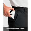 G Gradual Men’s Golf Shorts with 4 Pockets 11 Inch Inseam Casual Shorts(Black)