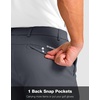 G Gradual Men’s Golf Shorts with 4 Pockets 11 Inch Inseam Casual Shorts(Dark Grey)