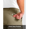 G Gradual Men’s Golf Shorts with 4 Pockets 11 Inch Inseam Casual Shorts(Dusty Khaki)