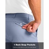 G Gradual Men’s Golf Shorts with 4 Pockets 11 Inch Inseam Casual Shorts(Ice Blue)
