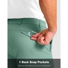 G Gradual Men’s Golf Shorts with 4 Pockets 11 Inch Inseam Casual Shorts(Viridian Green)