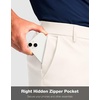 G Gradual Men’s Golf Shorts with 4 Pockets 11 Inch Inseam Casual Shorts(W-beige)