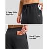 G Gradual Men’s Joggers with 4 Pockets Athletic Workout Sweatpants for Men(Black)