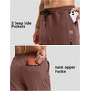 G Gradual Men’s Joggers with 4 Pockets Athletic Workout Sweatpants for Men(Brick Heather)