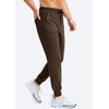G Gradual Men’s Joggers with 4 Pockets Athletic Workout Sweatpants for Men(Brown Heather)