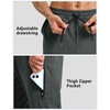 G Gradual Men’s Joggers with 4 Pockets Athletic Workout Sweatpants for Men(Charcoal Heather)
