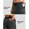 G Gradual Men’s Joggers with 4 Pockets Athletic Workout Sweatpants for Men(Charcoal Heather)