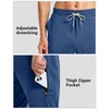 G Gradual Men’s Joggers with 4 Pockets Athletic Workout Sweatpants for Men(Dark Blue Heather)