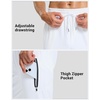 G Gradual Men’s Joggers with 4 Pockets Athletic Workout Sweatpants for Men(White)