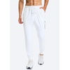 G Gradual Men’s Joggers with 4 Pockets Athletic Workout Sweatpants for Men(White)