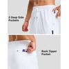 G Gradual Men’s Joggers with 4 Pockets Athletic Workout Sweatpants for Men(White)