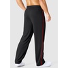 G Gradual Mens Sweatpants Lightweight Mesh Athlertic Workout Pants with Zipper Pockets (Black Red, 3XL)