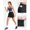 G Gradual Women’s 5″ Athletic Running Shorts with Zip Pockets Stretchy Quick Dry High Waisted for Workout Gym Hiking(Black)
