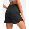 G Gradual Women’s 5″ Athletic Running Shorts with Zip Pockets Stretchy Quick Dry High Waisted for Workout Gym Hiking(Black)