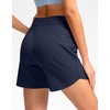 G Gradual Women’s 5″ Athletic Running Shorts with Zip Pockets Stretchy Quick Dry High Waisted for Workout Gym Hiking(Navy)
