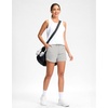 G Gradual Women’s 5″ Athletic Running Shorts with Zip Pockets Stretchy Quick Dry High Waisted for Workout Gym Hiking(Pale)