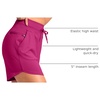 G Gradual Women’s 5″ Athletic Running Shorts with Zip Pockets Stretchy Quick Dry High Waisted for Workout Gym Hiking(Rose)