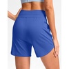 G Gradual Women’s 5″ Athletic Running Shorts with Zip Pockets Stretchy Quick Dry High Waisted for Workout Gym Hiking(Royal Blue)