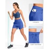 G Gradual Women’s 5″ Athletic Running Shorts with Zip Pockets Stretchy Quick Dry High Waisted for Workout Gym Hiking(Royal Blue)
