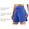 G Gradual Women’s 5″/7″ Athletic Gym Running Shorts with Zipper Pockets(Blue)