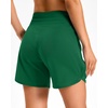 G Gradual Women’s 5″/7″ Athletic Gym Running Shorts with Zipper Pockets(Green)