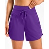 G Gradual Women’s 5″/7″ Athletic Gym Running Shorts with Zipper Pockets(Purple)