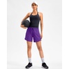G Gradual Women’s 5″/7″ Athletic Gym Running Shorts with Zipper Pockets(Purple)